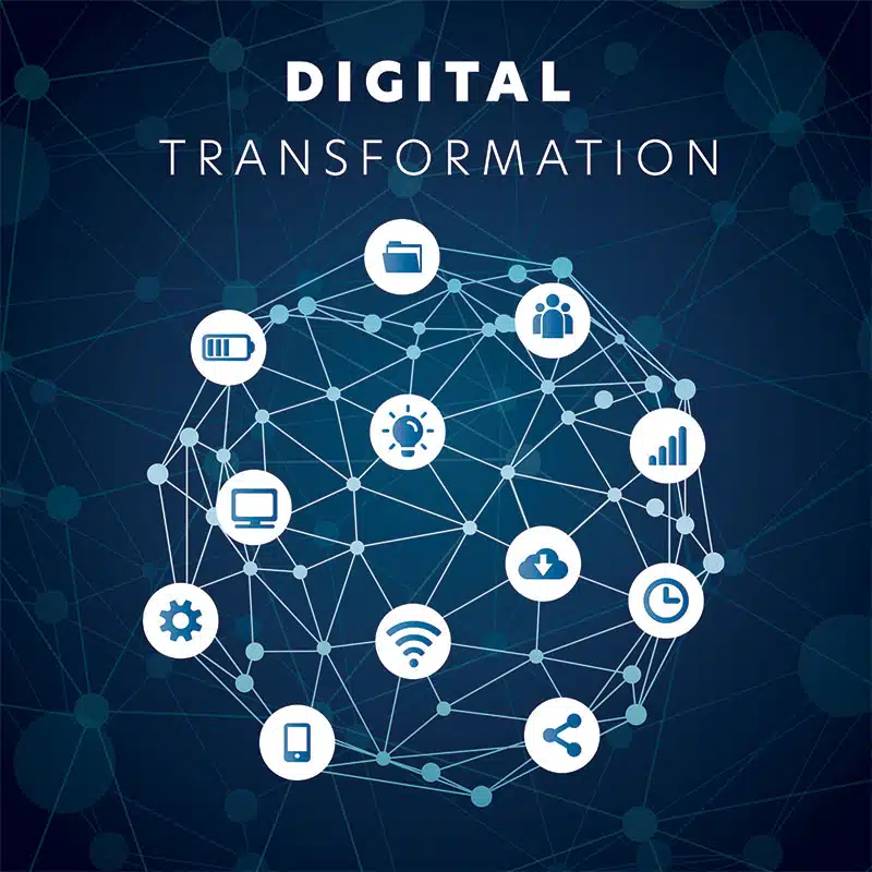 eLearning Digital Transformation Benefits Illustration